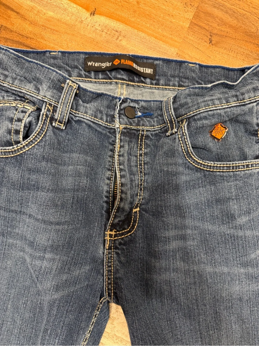Classic Blue Straight-Leg Denim Jeans